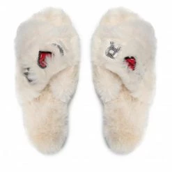 Mules Et Sandales Chaussons KARL LAGERFELD - KL49005T White Synth Fur Blanc 13 Mules Et Sandales Chaussons KARL LAGERFELD - KL49005T White Synth Fur Blanc -KARL LAGERFELD Soldes 0000208874960 04 mk