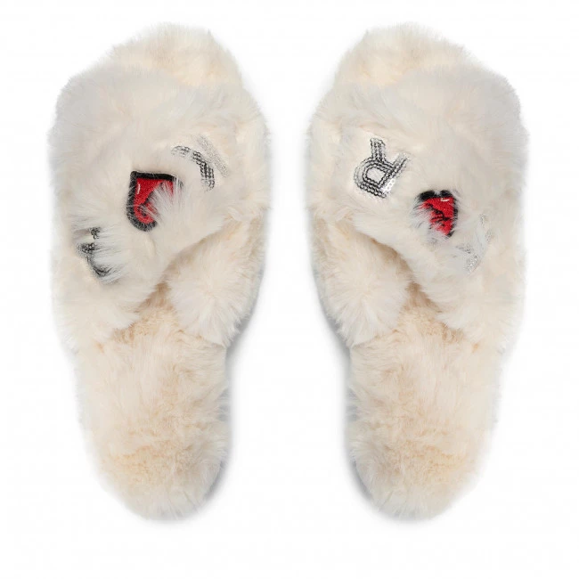 Mules Et Sandales Chaussons KARL LAGERFELD - KL49005T White Synth Fur Blanc 8 Mules Et Sandales Chaussons KARL LAGERFELD - KL49005T White Synth Fur Blanc – Image 6
