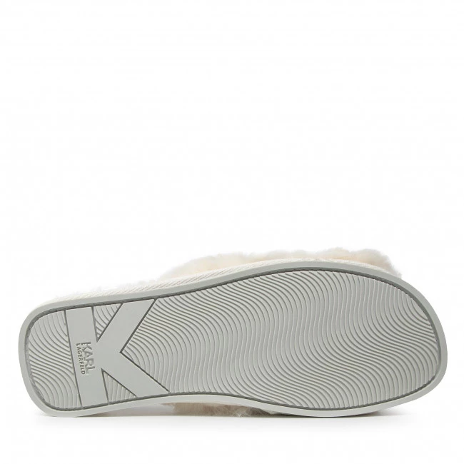 Mules Et Sandales Chaussons KARL LAGERFELD - KL49005T White Synth Fur Blanc 6 Mules Et Sandales Chaussons KARL LAGERFELD - KL49005T White Synth Fur Blanc – Image 4