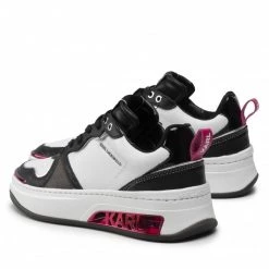 Chaussures Basses Sneakers KARL LAGERFELD - KL62020 White Lthr/Black Blanc 10 Chaussures Basses Sneakers KARL LAGERFELD - KL62020 White Lthr/Black Blanc -KARL LAGERFELD Soldes 0000208875851 02 pa