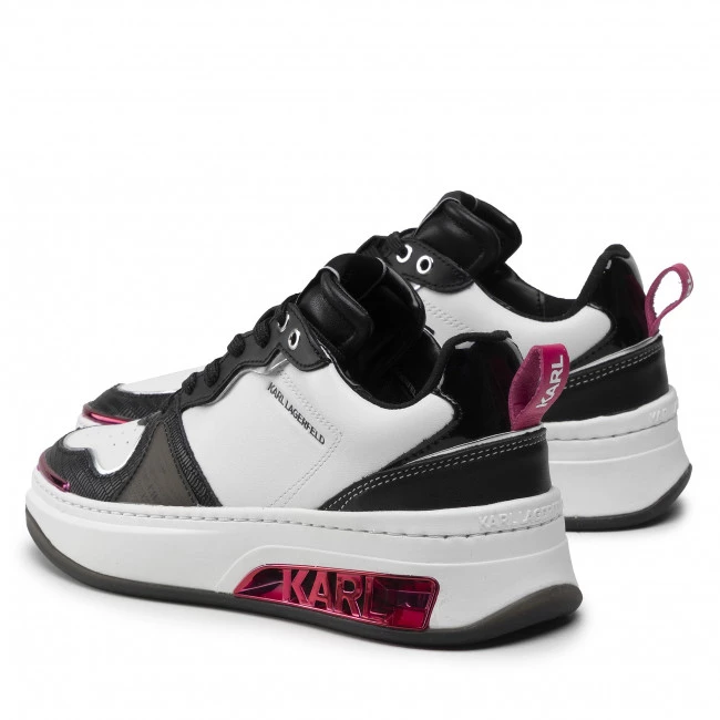 Chaussures Basses Sneakers KARL LAGERFELD - KL62020 White Lthr/Black Blanc 5 Chaussures Basses Sneakers KARL LAGERFELD - KL62020 White Lthr/Black Blanc – Image 3