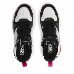 Chaussures Basses Sneakers KARL LAGERFELD - KL62020 White Lthr/Black Blanc 13 Chaussures Basses Sneakers KARL LAGERFELD - KL62020 White Lthr/Black Blanc -KARL LAGERFELD Soldes 0000208875851 06 pa