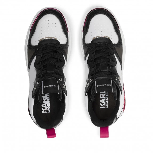 Chaussures Basses Sneakers KARL LAGERFELD - KL62020 White Lthr/Black Blanc 8 Chaussures Basses Sneakers KARL LAGERFELD - KL62020 White Lthr/Black Blanc – Image 6