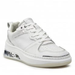 Chaussures Basses Sneakers KARL LAGERFELD - KL62020 White Lthr Blanc