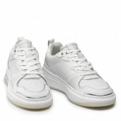 Chaussures Basses Sneakers KARL LAGERFELD - KL62020 White Lthr Blanc -KARL LAGERFELD Soldes 0000208875868 08 pa