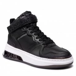 Chaussures Basses Sneakers KARL LAGERFELD - KL62040 Black Lthr Noir