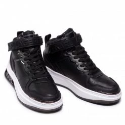 Chaussures Basses Sneakers KARL LAGERFELD - KL62040 Black Lthr Noir -KARL LAGERFELD Soldes 0000208875882 04 ks