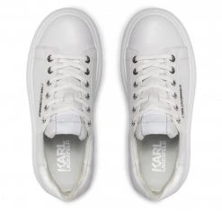 Chaussures Basses Sneakers KARL LAGERFELD - KL63515 White Lthr/Mono Blanc -KARL LAGERFELD Soldes 0000208876193 05 pl
