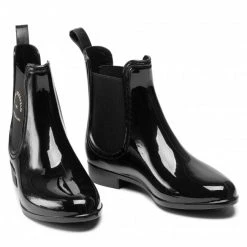 Bottes Et Autres Bottes De Pluie KARL LAGERFELD - KL94770 Black Rubber W/Gold Noir -KARL LAGERFELD Soldes 0000208876292 07 nc
