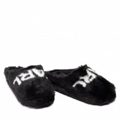 Mules Et Sandales Chaussons KARL LAGERFELD - Black Synth Fur KL40220 Black Synth Fur Noir -KARL LAGERFELD Soldes 0000209007558 06 ph
