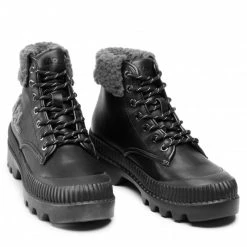 Bottes Et Autres Bottes De Randonnée KARL LAGERFELD - KL42555 Black Lthr/Dk Grey Noir -KARL LAGERFELD Soldes 0000209007589 07 ks