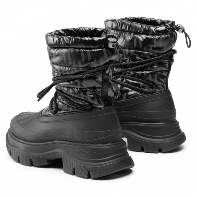 Bottes Et Autres Bottines KARL LAGERFELD - KL42945 Black Coated Twill Noir 5 Bottes Et Autres Bottines KARL LAGERFELD - KL42945 Black Coated Twill Noir – Image 3