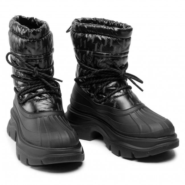 Bottes Et Autres Bottines KARL LAGERFELD - KL42945 Black Coated Twill Noir 7 Bottes Et Autres Bottines KARL LAGERFELD - KL42945 Black Coated Twill Noir – Image 5