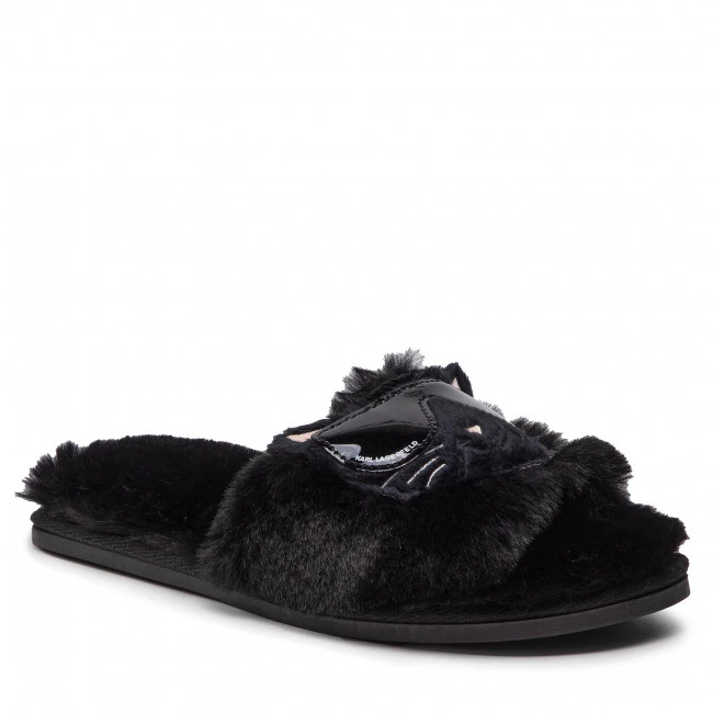 Mules Et Sandales Chaussons KARL LAGERFELD - KL49110 Black Synth Fur Noir 3 Mules Et Sandales Chaussons KARL LAGERFELD - KL49110 Black Synth Fur Noir