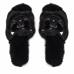 Mules Et Sandales Chaussons KARL LAGERFELD - KL49110 Black Synth Fur Noir 13 Mules Et Sandales Chaussons KARL LAGERFELD - KL49110 Black Synth Fur Noir -KARL LAGERFELD Soldes 0000209007794 05 fp