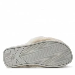 Mules Et Sandales Chaussons KARL LAGERFELD - KL49110 White Synth Fur Blanc -KARL LAGERFELD Soldes 0000209007817 05 st