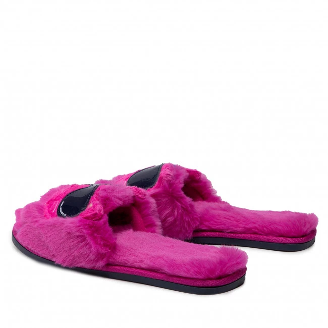 Mules Et Sandales Chaussons KARL LAGERFELD - KL49110 Pink Synth Fur Rose 5 Mules Et Sandales Chaussons KARL LAGERFELD - KL49110 Pink Synth Fur Rose – Image 3