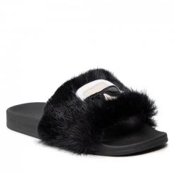 Mules Et Sandales Mules / Sandales De Bain KARL LAGERFELD - KL80911 Black Synth Fur Noir