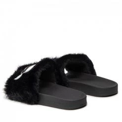 Mules Et Sandales Mules / Sandales De Bain KARL LAGERFELD - KL80911 Black Synth Fur Noir -KARL LAGERFELD Soldes 0000209007978 02 mf