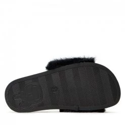Mules Et Sandales Mules / Sandales De Bain KARL LAGERFELD - KL80911 Black Synth Fur Noir -KARL LAGERFELD Soldes 0000209007978 04 mf