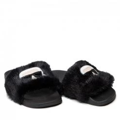 Mules Et Sandales Mules / Sandales De Bain KARL LAGERFELD - KL80911 Black Synth Fur Noir -KARL LAGERFELD Soldes 0000209007978 06 mf