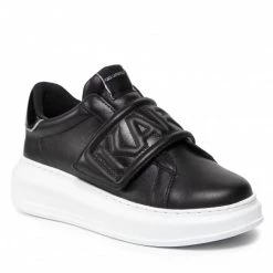 Chaussures Basses Sneakers KARL LAGERFELD - KL62537 Black Lthr Noir