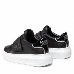 Chaussures Basses Sneakers KARL LAGERFELD - KL62537 Black Lthr Noir -KARL LAGERFELD Soldes 0000209791426 02 bs kopia