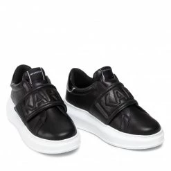 Chaussures Basses Sneakers KARL LAGERFELD - KL62537 Black Lthr Noir -KARL LAGERFELD Soldes 0000209791426 06 bs kopia