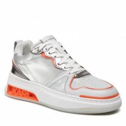 Chaussures Basses Sneakers KARL LAGERFELD - KL62020 Silver Lthr Argent