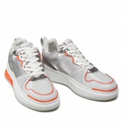 Chaussures Basses Sneakers KARL LAGERFELD - KL62020 Silver Lthr Argent -KARL LAGERFELD Soldes 0000209791716 03 ph