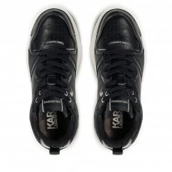 Chaussures Basses Sneakers KARL LAGERFELD - KL62021 Black Lthr Noir -KARL LAGERFELD Soldes 0000209791730 06 bs