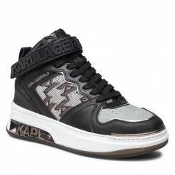 Chaussures Basses Sneakers KARL LAGERFELD - KL62089 Black/Lt Grey Noir