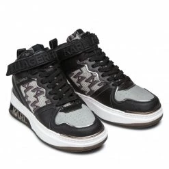 Chaussures Basses Sneakers KARL LAGERFELD - KL62089 Black/Lt Grey Noir -KARL LAGERFELD Soldes 0000209791754 06 rz