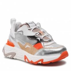 Chaussures Basses Sneakers KARL LAGERFELD - KL62420 Silver Lthr Argent