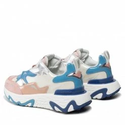 Chaussures Basses Sneakers KARL LAGERFELD - KL62420 Lt Pink/Blue Lthr Blanc 10 Chaussures Basses Sneakers KARL LAGERFELD - KL62420 Lt Pink/Blue Lthr Blanc -KARL LAGERFELD Soldes 0000209791778 02 pl