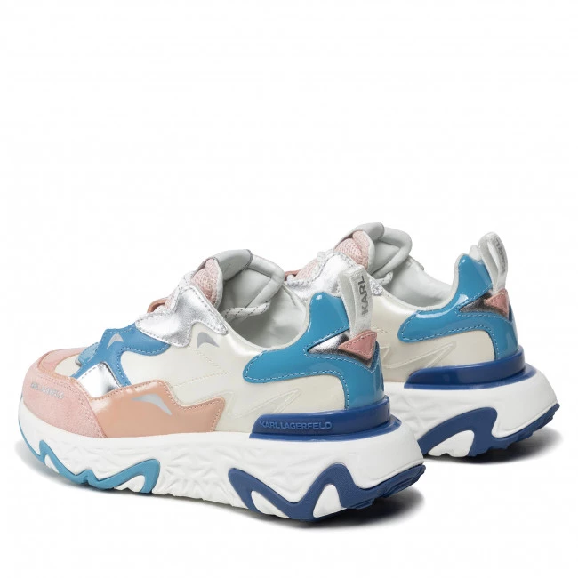 Chaussures Basses Sneakers KARL LAGERFELD - KL62420 Lt Pink/Blue Lthr Blanc 5 Chaussures Basses Sneakers KARL LAGERFELD - KL62420 Lt Pink/Blue Lthr Blanc – Image 3
