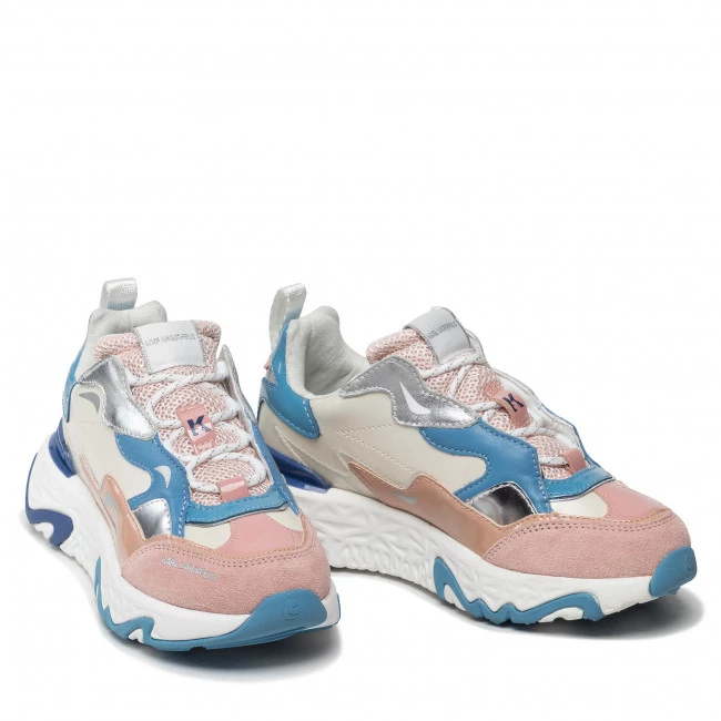 Chaussures Basses Sneakers KARL LAGERFELD - KL62420 Lt Pink/Blue Lthr Blanc 7 Chaussures Basses Sneakers KARL LAGERFELD - KL62420 Lt Pink/Blue Lthr Blanc – Image 5