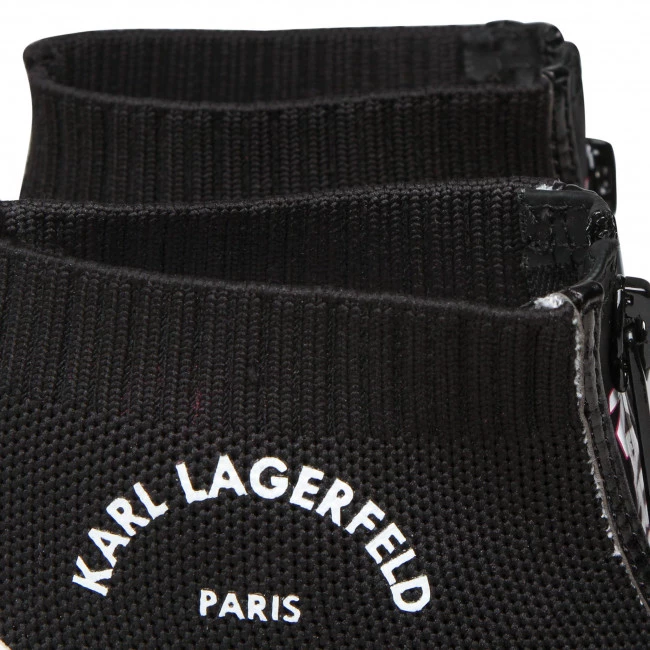 Chaussures Basses Sneakers KARL LAGERFELD - KL62155 Black Lthr/Text W/Pink Noir 8 Chaussures Basses Sneakers KARL LAGERFELD - KL62155 Black Lthr/Text W/Pink Noir – Image 6