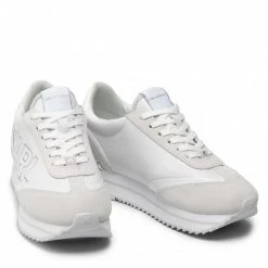 Chaussures Basses Sneakers KARL LAGERFELD - KL61942 White/Silver Blanc -KARL LAGERFELD Soldes 0000209791877 03 kt