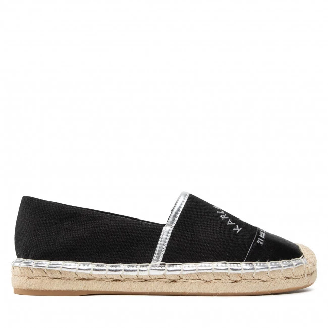 Chaussures Basses Espadrilles KARL LAGERFELD - KL80108A Black Canvas Noir 4 Chaussures Basses Espadrilles KARL LAGERFELD - KL80108A Black Canvas Noir – Image 2