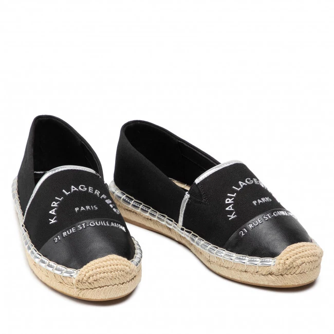 Chaussures Basses Espadrilles KARL LAGERFELD - KL80108A Black Canvas Noir 7 Chaussures Basses Espadrilles KARL LAGERFELD - KL80108A Black Canvas Noir – Image 5