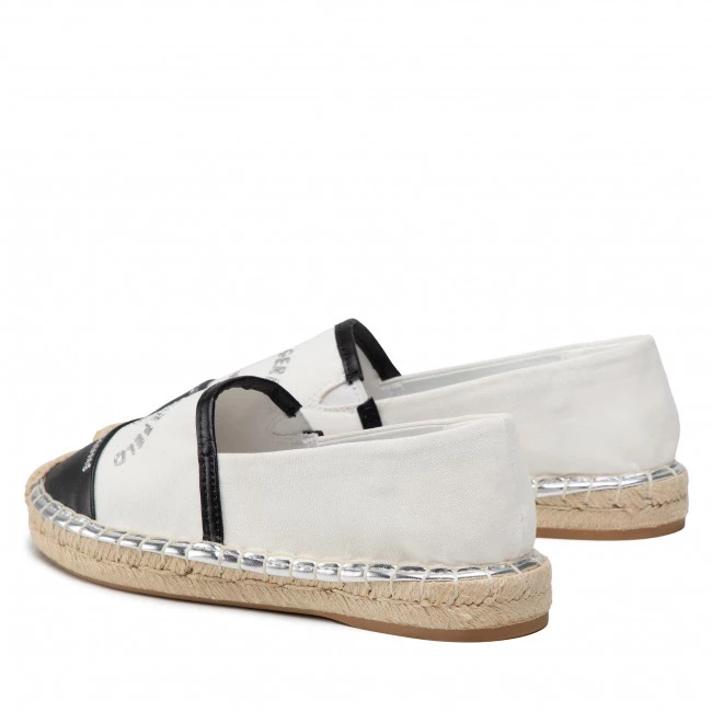Chaussures Basses Espadrilles KARL LAGERFELD - KL80108A White Canvas W/Black Blanc 5 Chaussures Basses Espadrilles KARL LAGERFELD - KL80108A White Canvas W/Black Blanc – Image 3
