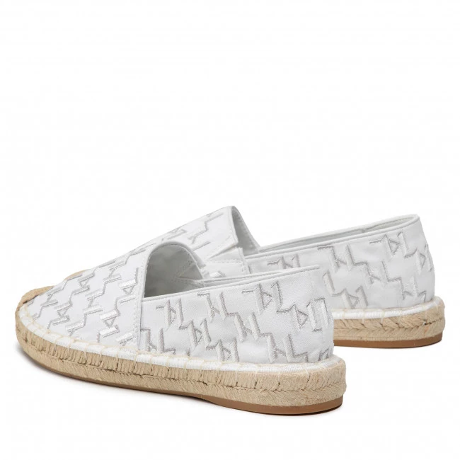 Chaussures Basses Espadrilles KARL LAGERFELD - KL80112 White Canvas Blanc 4 Chaussures Basses Espadrilles KARL LAGERFELD - KL80112 White Canvas Blanc – Image 2