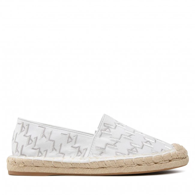 Chaussures Basses Espadrilles KARL LAGERFELD - KL80112 White Canvas Blanc 6 Chaussures Basses Espadrilles KARL LAGERFELD - KL80112 White Canvas Blanc – Image 4