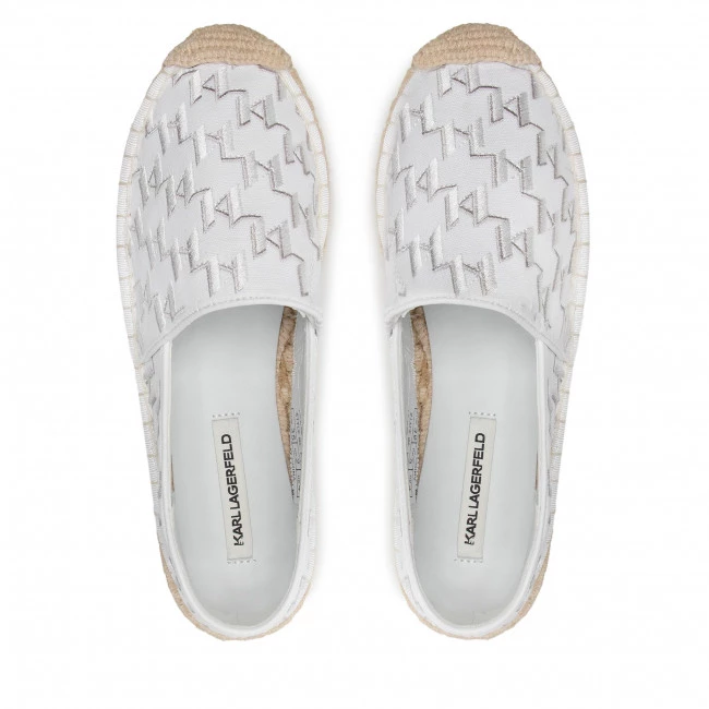 Chaussures Basses Espadrilles KARL LAGERFELD - KL80112 White Canvas Blanc 8 Chaussures Basses Espadrilles KARL LAGERFELD - KL80112 White Canvas Blanc – Image 6
