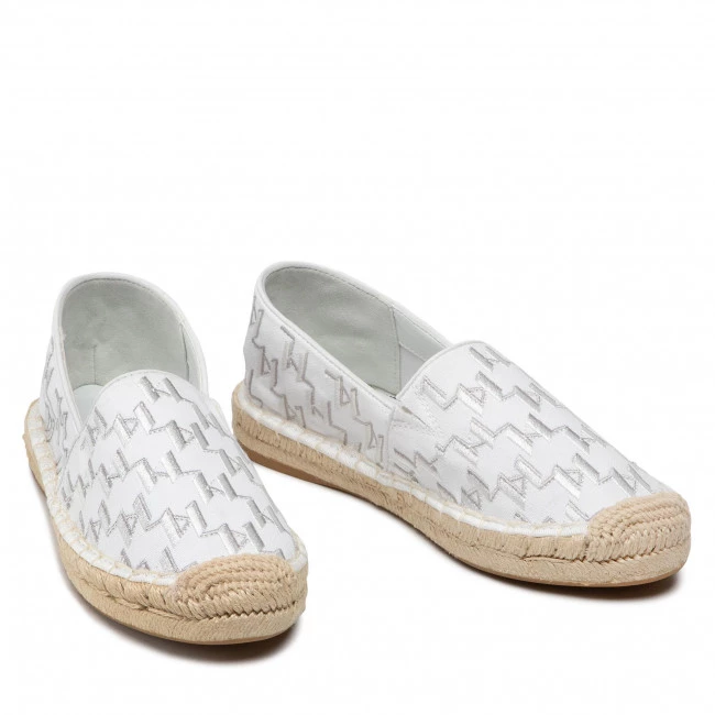 Chaussures Basses Espadrilles KARL LAGERFELD - KL80112 White Canvas Blanc 7 Chaussures Basses Espadrilles KARL LAGERFELD - KL80112 White Canvas Blanc – Image 5