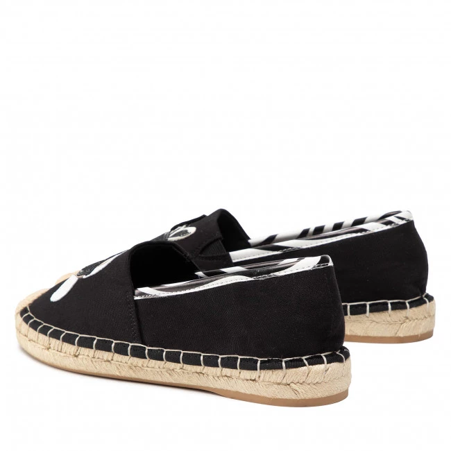 Chaussures Basses Espadrilles KARL LAGERFELD - KL80117Z Black Canvas W/White Noir 5 Chaussures Basses Espadrilles KARL LAGERFELD - KL80117Z Black Canvas W/White Noir – Image 3
