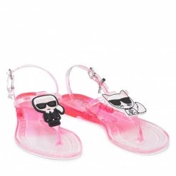 Mules Et Sandales Sandales KARL LAGERFELD - KL80002A Fuschia Rubber Rose -KARL LAGERFELD Soldes 0000209792119 08 rz