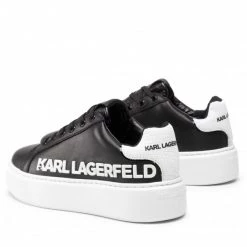 Chaussures Basses Sneakers KARL LAGERFELD - KL62210 Black/White Lthr Noir -KARL LAGERFELD Soldes 0000209792140 02 ks