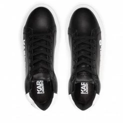 Chaussures Basses Sneakers KARL LAGERFELD - KL62210 Black/White Lthr Noir -KARL LAGERFELD Soldes 0000209792140 06 ks